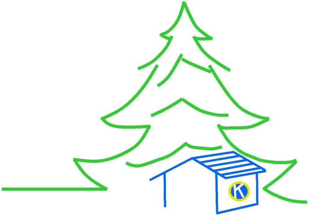 Sapin Noël Kiwanis dans la Cité
